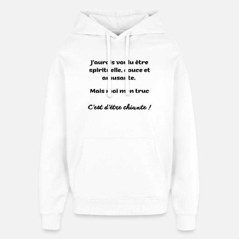 Chiante - Sweat à capuche unisexe Stanley/Stella Oversized - blanc