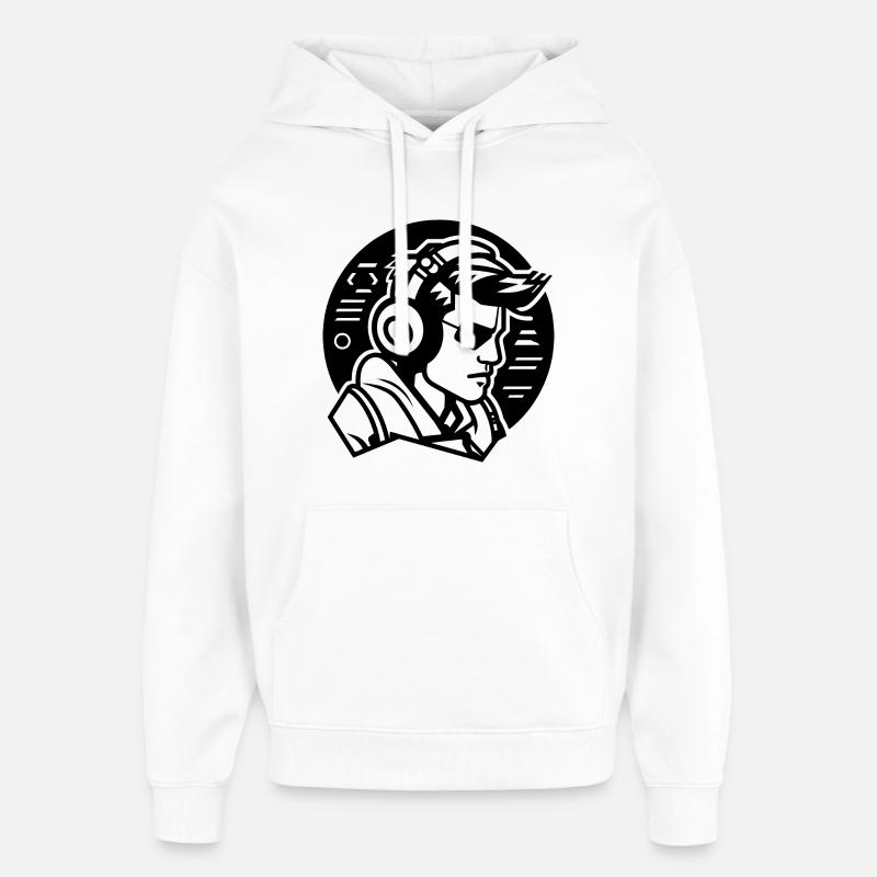 Amateurs de jeux - Sweat à capuche unisexe Stanley/Stella Oversized - blanc
