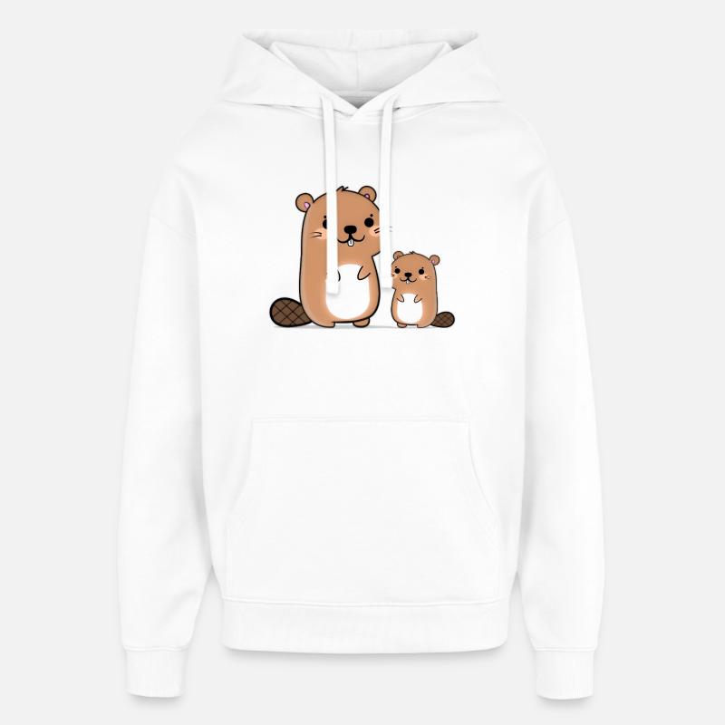 Bieber - Sweat à capuche unisexe Stanley/Stella Oversized - blanc