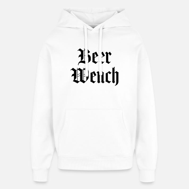 Bière Wench - Sweat à capuche unisexe Stanley/Stella Oversized - blanc