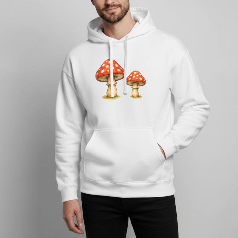 Red Toadstool Duo Oversized Unisex Hoodie by Stanley/Stella