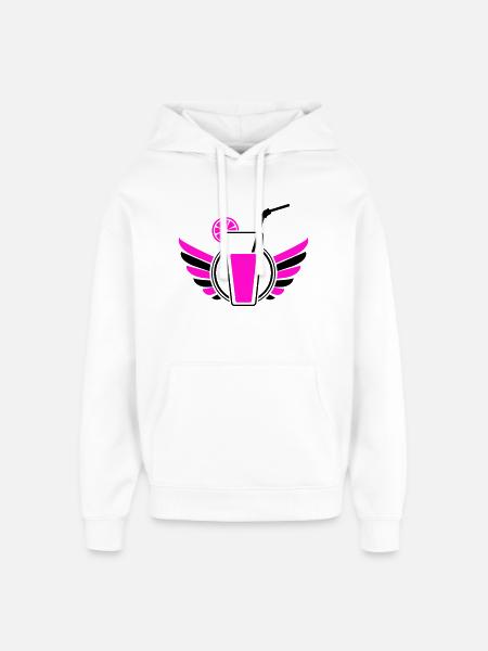 Cocktail Wings - Oversized Unisex Hoodie by Stanley/Stella - white