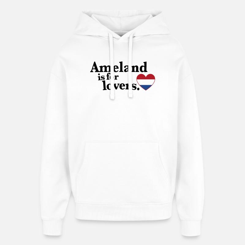 Ameland Lovers - NL I - Sweat à capuche unisexe Stanley/Stella Oversized - blanc