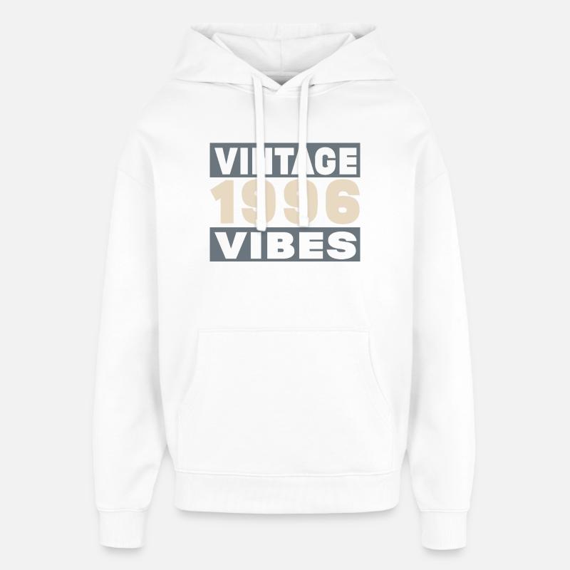 anniversaire 1996 - 30 ans - Sweat à capuche unisexe Stanley/Stella Oversized - blanc