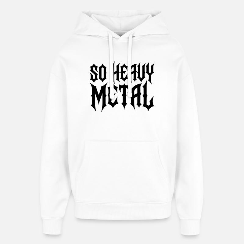 Schwermetall - Oversized Unisex Hoodie von Stanley/Stella - Weiß