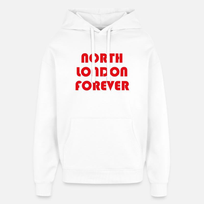 North London pour toujours - Sweat à capuche unisexe Stanley/Stella Oversized - blanc