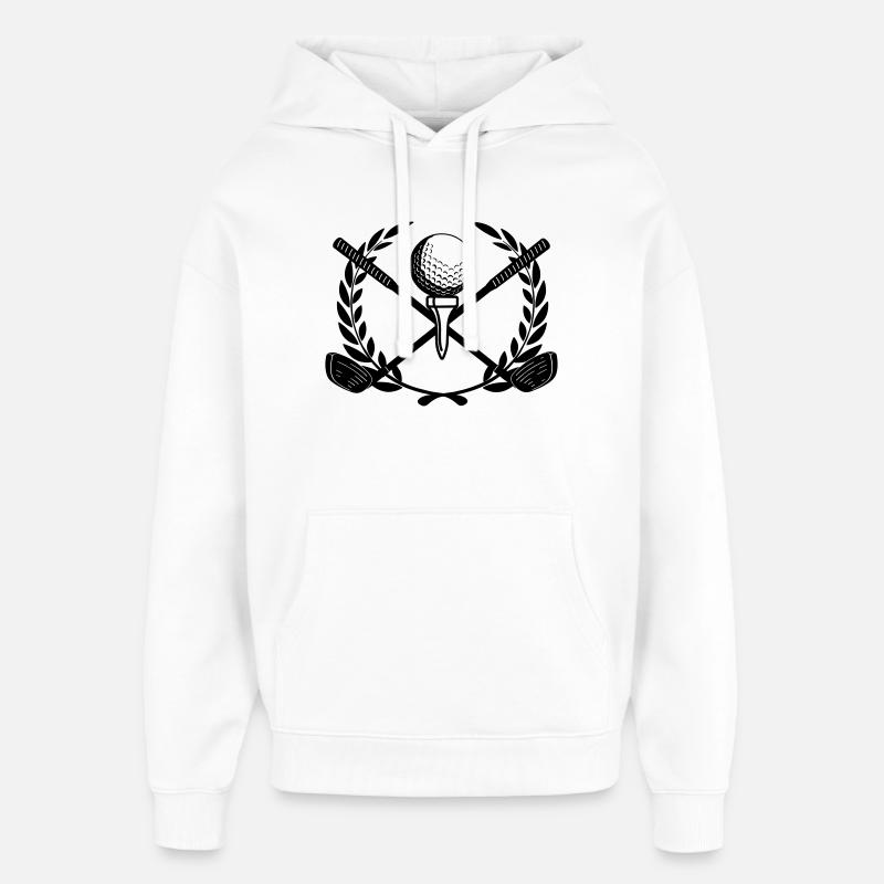 Golfin Lorbeerkranz - Oversized Unisex Hoodie von Stanley/Stella - Weiß