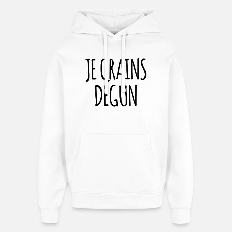 Je crains dégun - Marseille bébé - Sweat à capuche unisexe Stanley/Stella Oversized - blanc