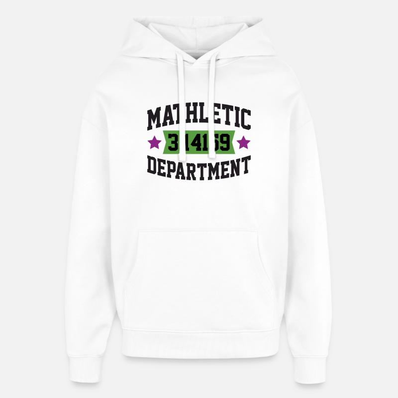 Département Mathletic - Sweat à capuche unisexe Stanley/Stella Oversized - blanc