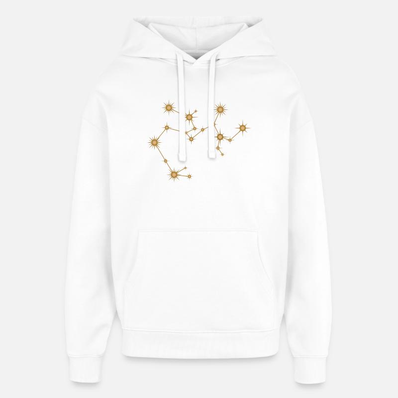 Sternbild Schütze Sternzeichen Sternzeichen - Oversized Unisex Hoodie von Stanley/Stella - Weiß