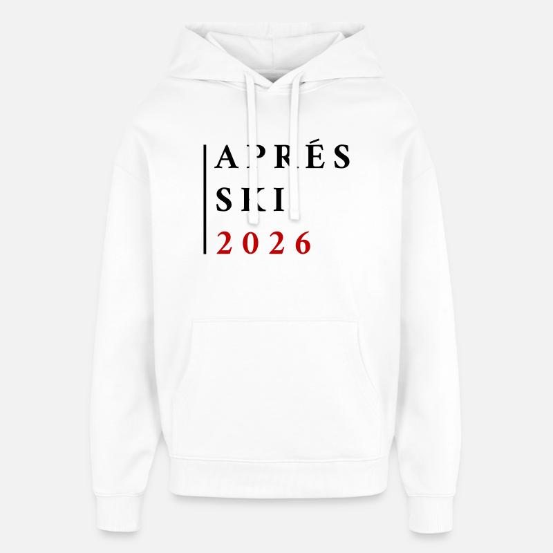 Après-ski 2026 - Sweat à capuche unisexe Stanley/Stella Oversized - blanc