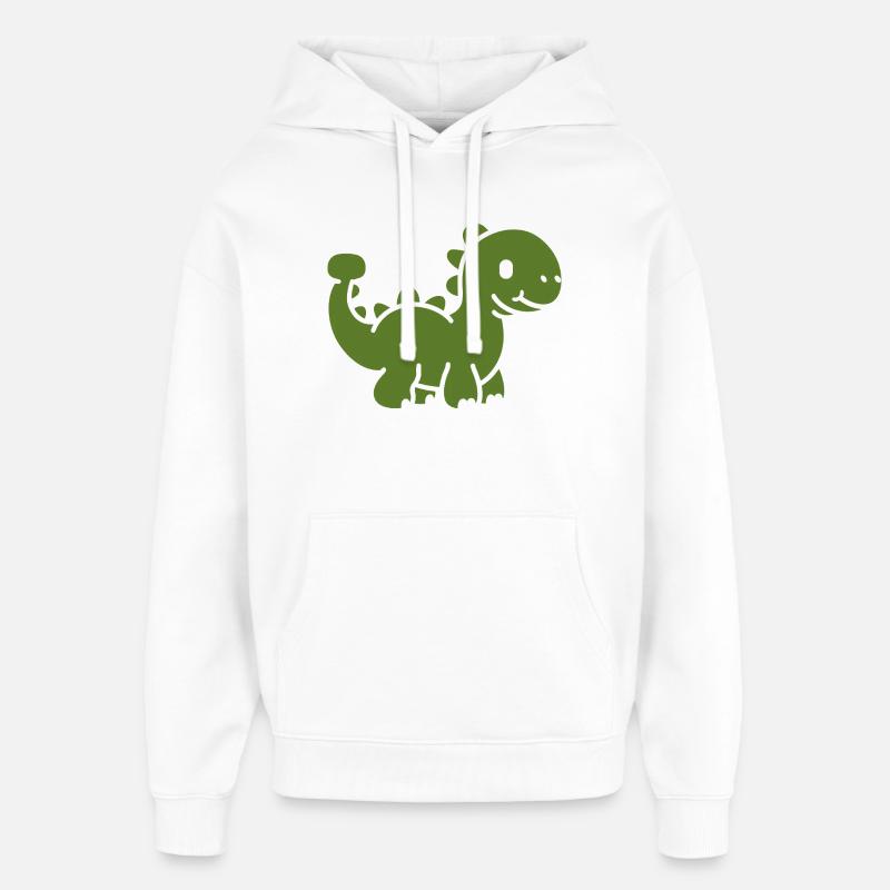 Mignon Petit dinosaure - Sweat à capuche unisexe Stanley/Stella Oversized - blanc
