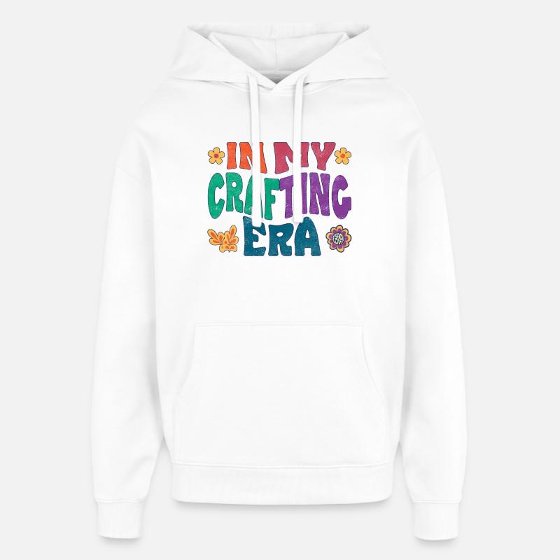 À l’époque de l’artisanat - Sweat à capuche unisexe Stanley/Stella Oversized - blanc