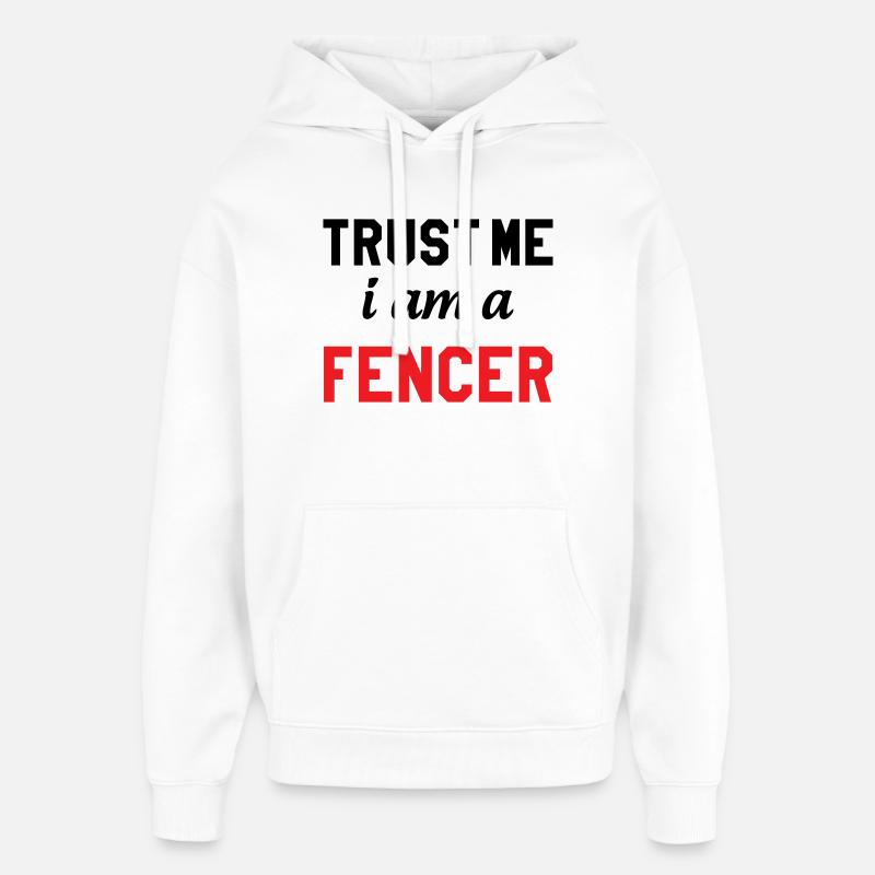 Glaub mir, ich bin Profi-Fechter - Oversized Unisex Hoodie von Stanley/Stella - Weiß