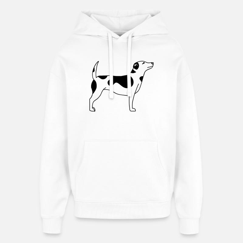 Chien - Sweat à capuche unisexe Stanley/Stella Oversized - blanc