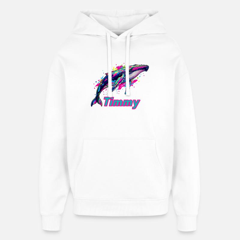 Neonwal Timmy Graffiti - Oversized Unisex Hoodie von Stanley/Stella - Weiß