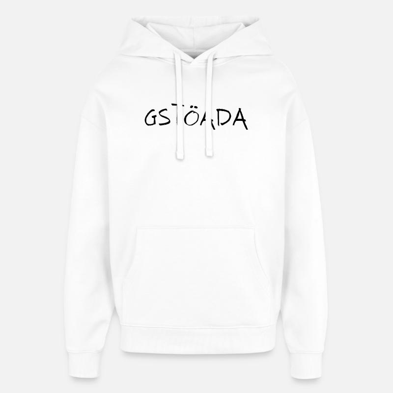 Gstöada - Sweat à capuche unisexe Stanley/Stella Oversized - blanc