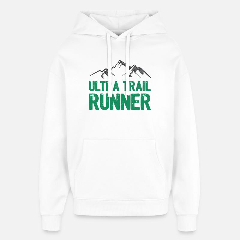 Ultra Trail Runner - Sweat à capuche unisexe Stanley/Stella Oversized - blanc