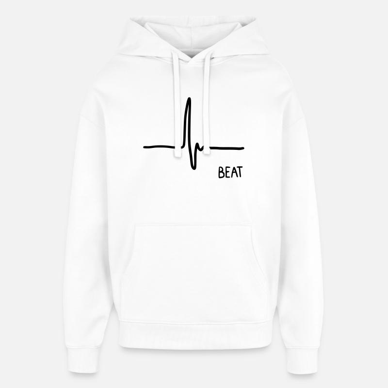 Battement - Sweat à capuche unisexe Stanley/Stella Oversized - blanc