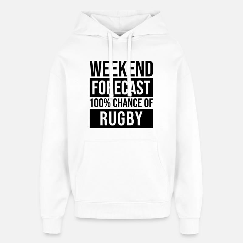 rugby - Sweat à capuche unisexe Stanley/Stella Oversized - blanc