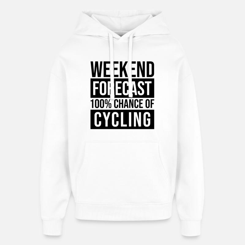 cyclisme - Sweat à capuche unisexe Stanley/Stella Oversized - blanc