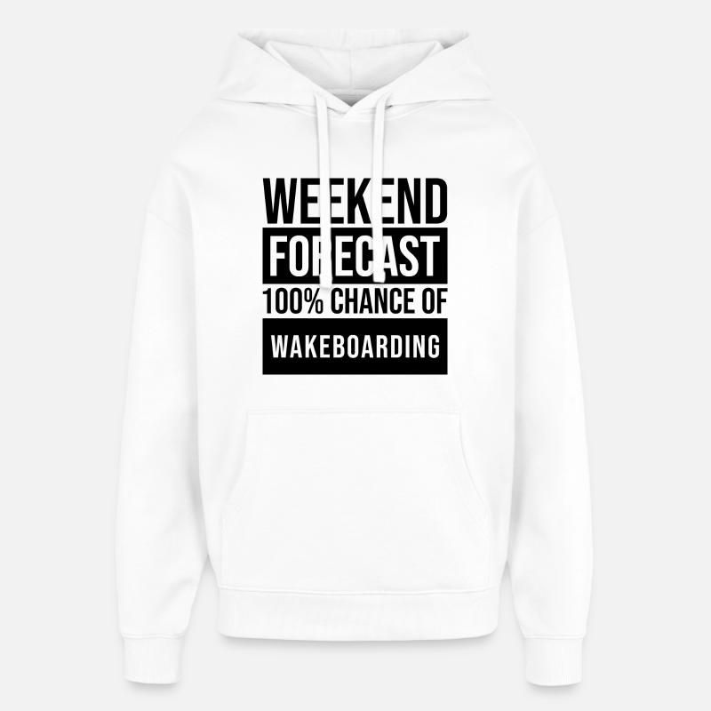 wakeboard - Sweat à capuche unisexe Stanley/Stella Oversized - blanc