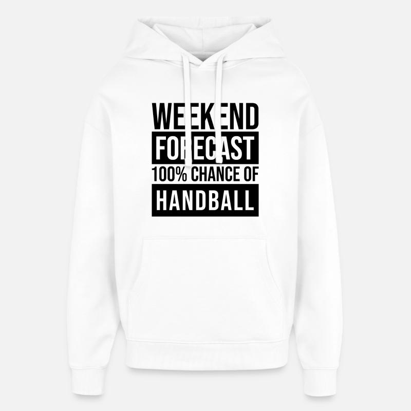 handball - Sweat à capuche unisexe Stanley/Stella Oversized - blanc