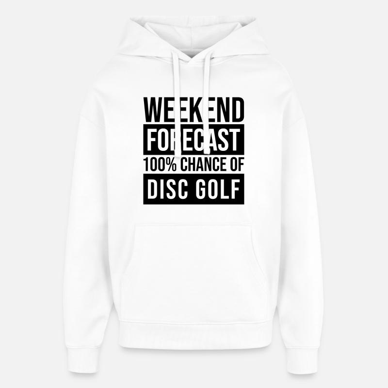 Disc golf - Sweat à capuche unisexe Stanley/Stella Oversized - blanc
