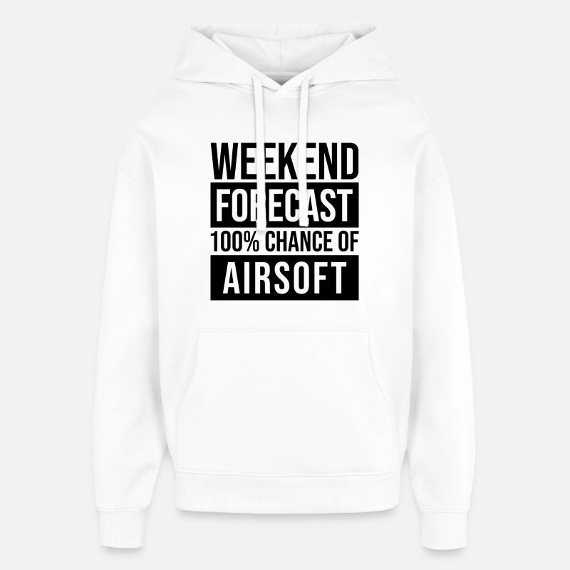 L’airsoft - Sweat à capuche unisexe Stanley/Stella Oversized - blanc