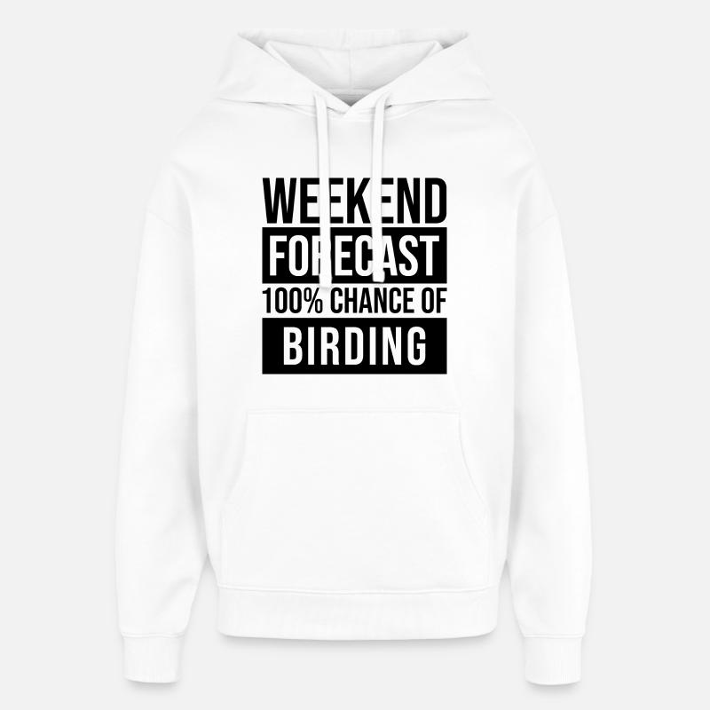 Birder - Sweat à capuche unisexe Stanley/Stella Oversized - blanc