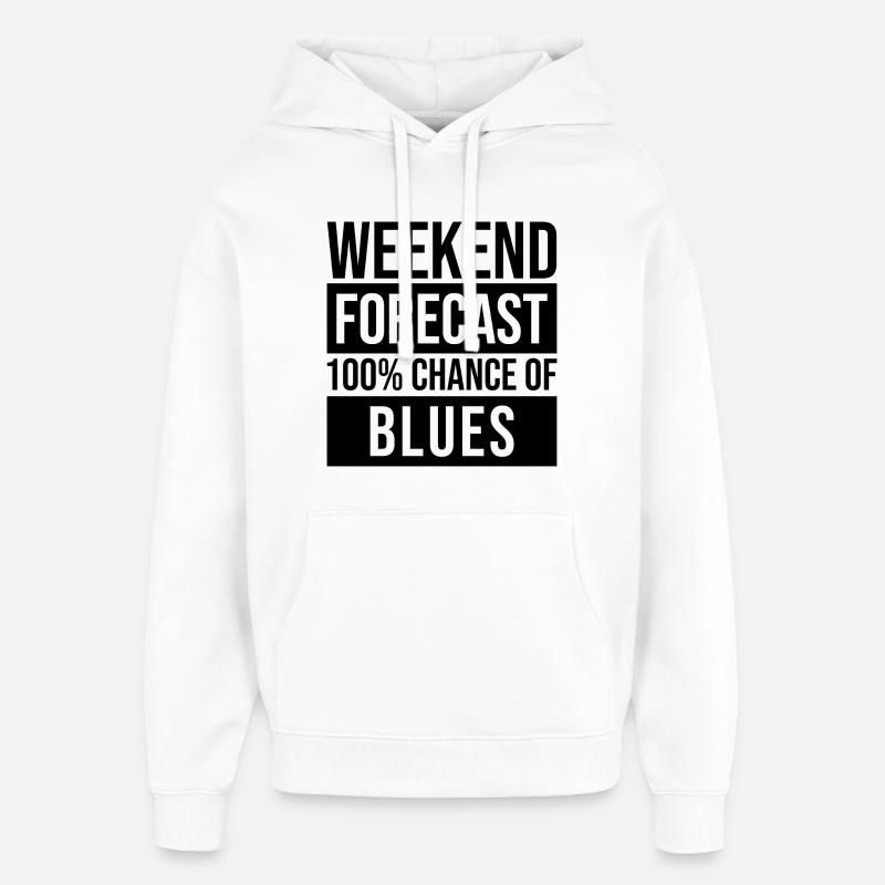 blues - Sweat à capuche unisexe Stanley/Stella Oversized - blanc