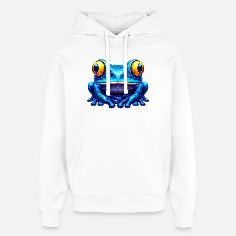 Grenouille - Sweat à capuche unisexe Stanley/Stella Oversized - blanc