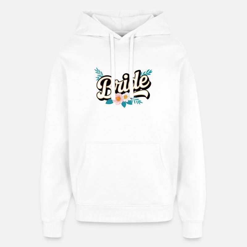 L’équipe de la mariée ! Personnalisable - Sweat à capuche unisexe Stanley/Stella Oversized - blanc