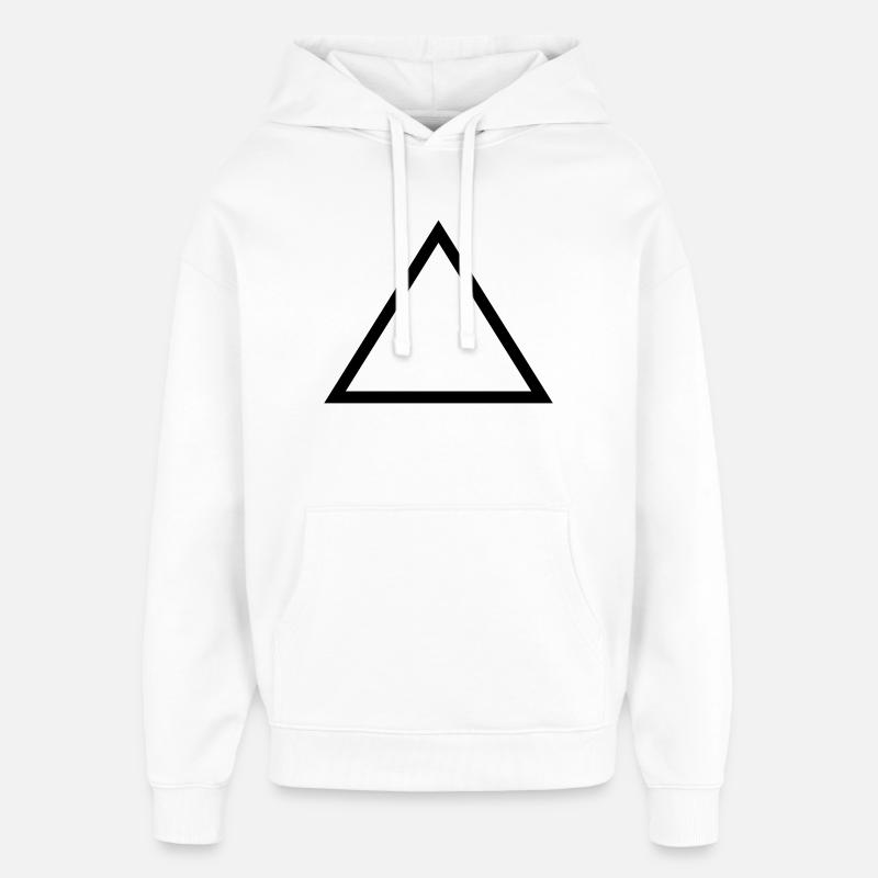 Triangle - Sweat à capuche unisexe Stanley/Stella Oversized - blanc