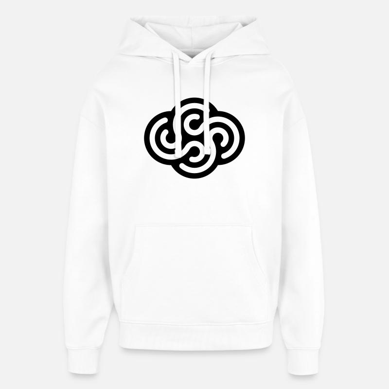 TOURBILLONS - Sweat à capuche unisexe Stanley/Stella Oversized - blanc