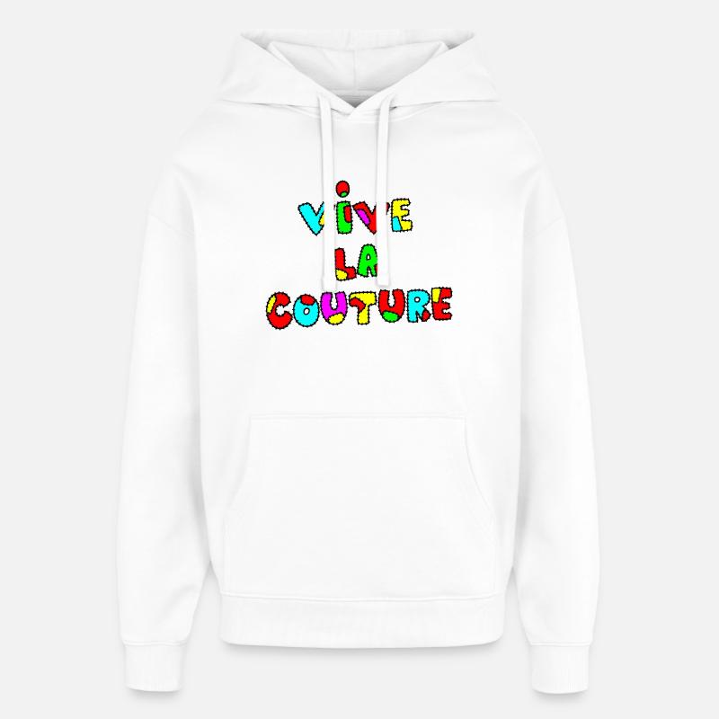 ES LEBE DIE COUTURE! - Oversized Unisex Hoodie von Stanley/Stella - Weiß