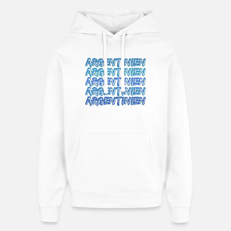 Cadeau pour l’Argentine - Sweat à capuche unisexe Stanley/Stella Oversized - blanc