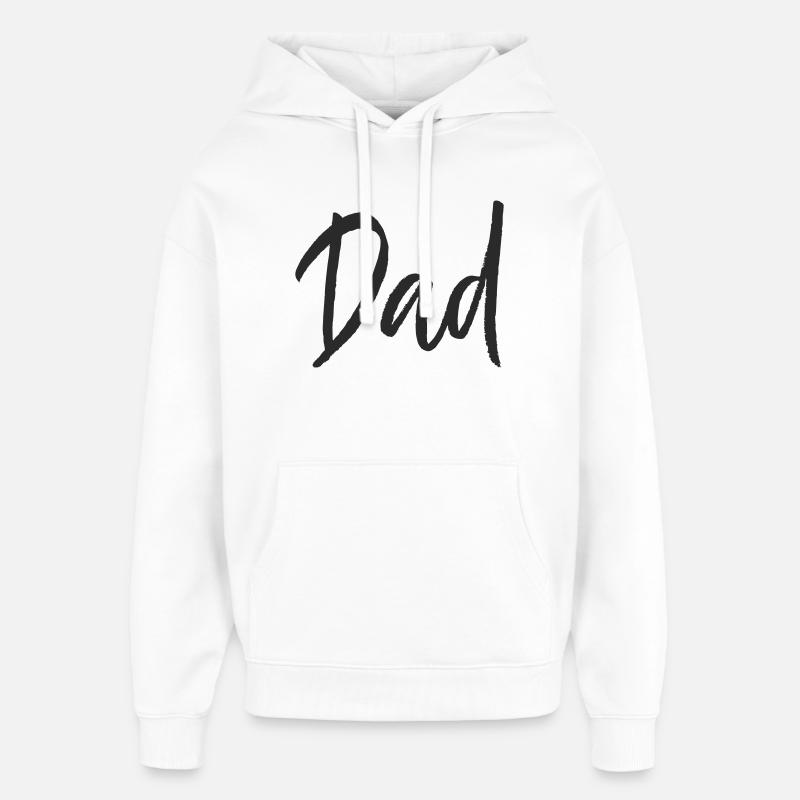Papa - Sweat à capuche unisexe Stanley/Stella Oversized - blanc