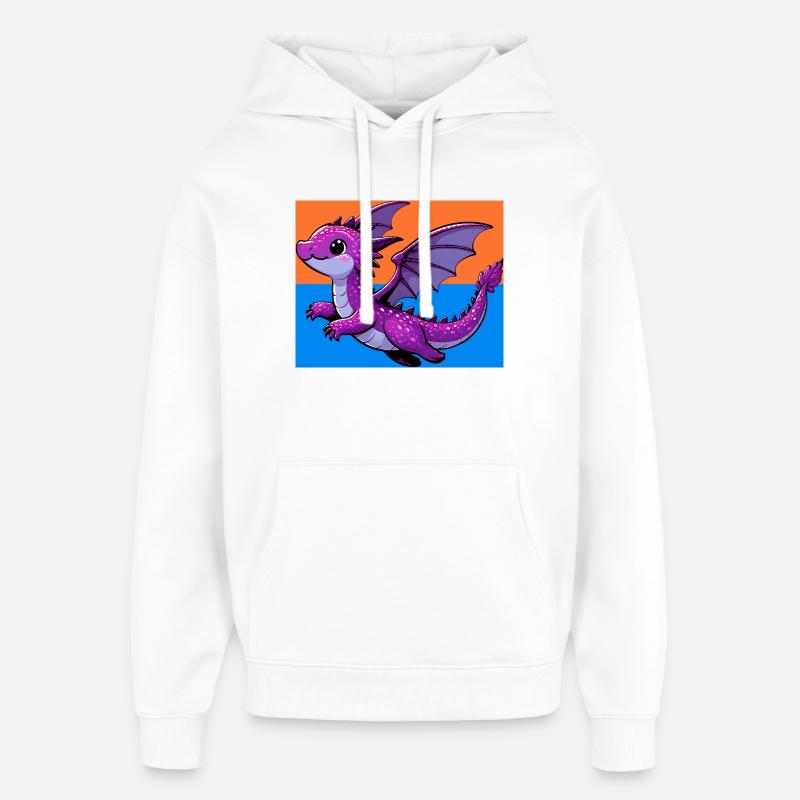 dragon - Sweat à capuche unisexe Stanley/Stella Oversized - blanc