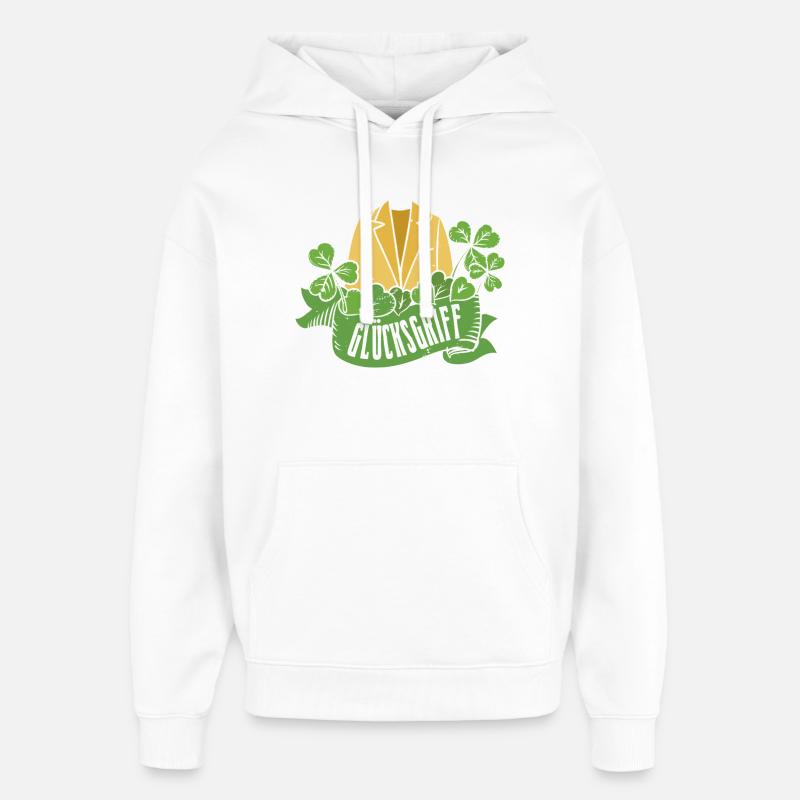 Gebrauchtwarenladen Glücksgriff Second Hand Shop - Oversized Unisex Hoodie von Stanley/Stella - Weiß