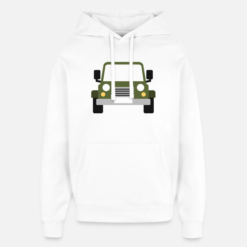 Véhicule tout-terrain - Sweat à capuche unisexe Stanley/Stella Oversized - blanc
