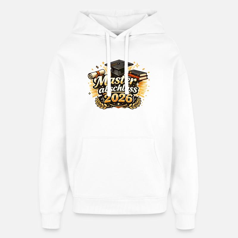 Masterabschluss 2026 - Oversized Unisex Hoodie von Stanley/Stella - Weiß