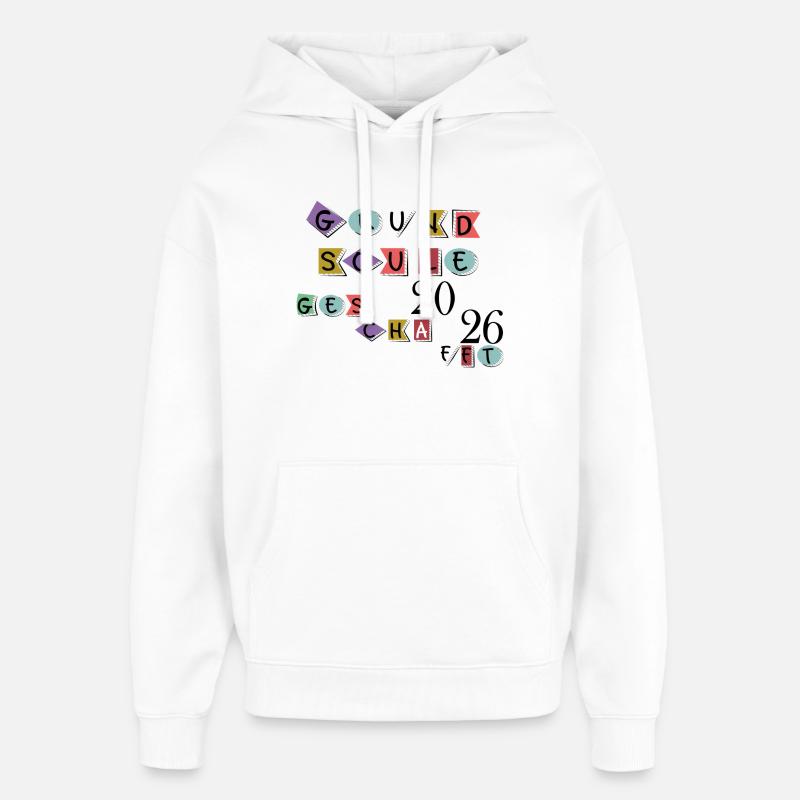 Fin de l’école primaire - Sweat à capuche unisexe Stanley/Stella Oversized - blanc