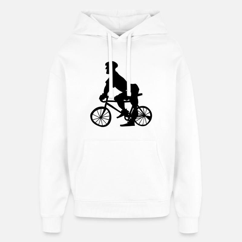 Police de bicyclette - Sweat à capuche unisexe Stanley/Stella Oversized - blanc