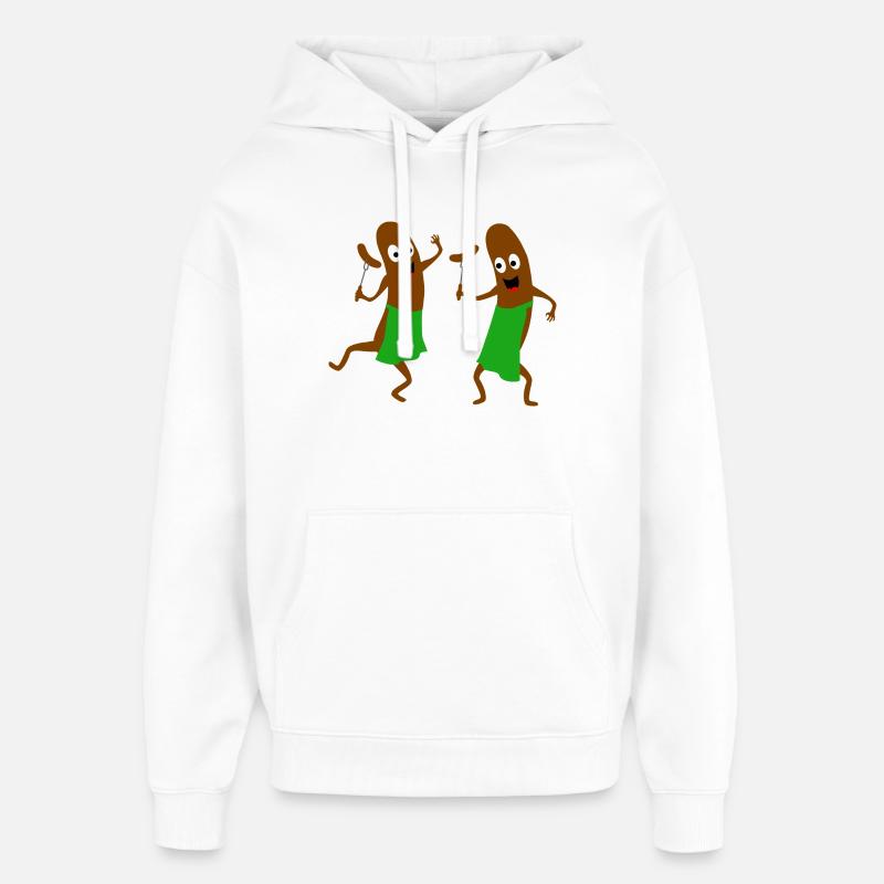 barbecue - Sweat à capuche unisexe Stanley/Stella Oversized - blanc