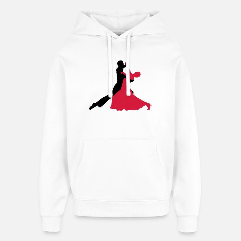 la danse de salon - Sweat à capuche unisexe Stanley/Stella Oversized - blanc