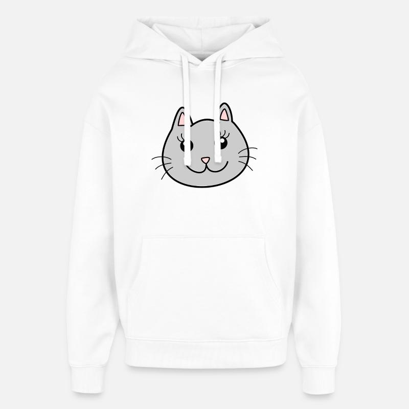 Chats Chats - Sweat à capuche unisexe Stanley/Stella Oversized - blanc