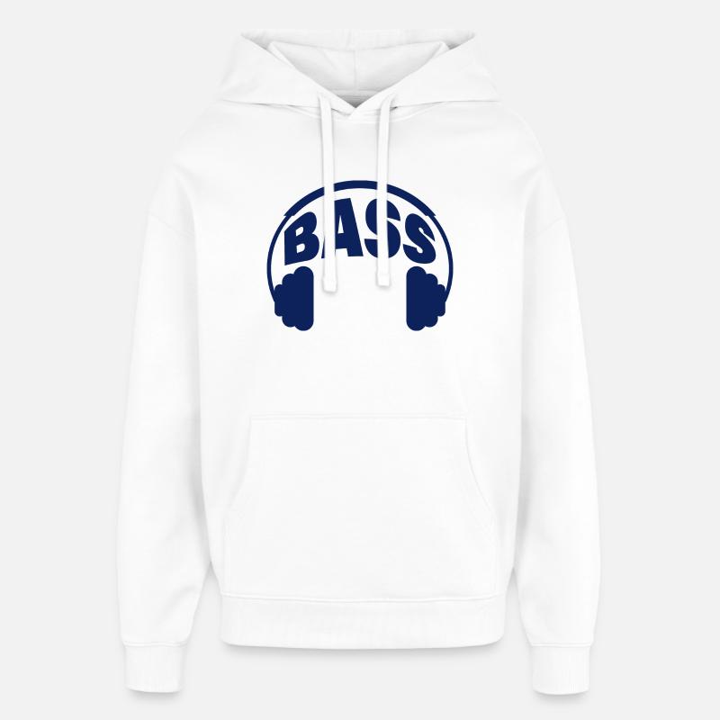 BASSE - Sweat à capuche unisexe Stanley/Stella Oversized - blanc