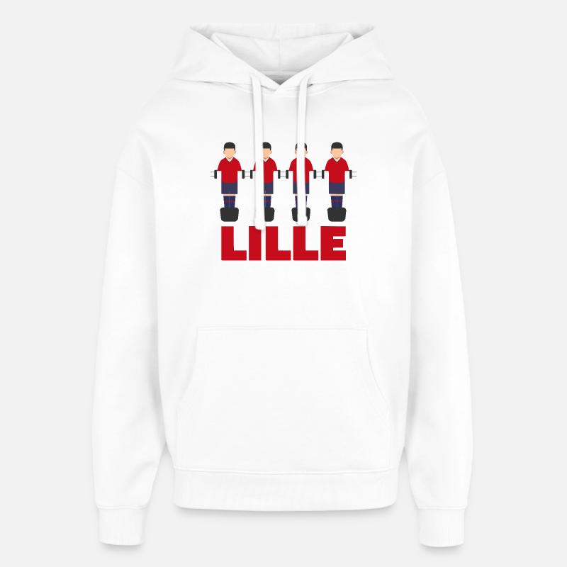 Lille - Sweat à capuche unisexe Stanley/Stella Oversized - blanc