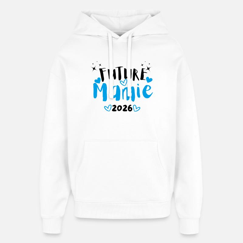 Future Mamie 2026 - Sweat à capuche unisexe Stanley/Stella Oversized - blanc